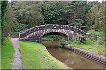 SJ9553 : Hazelhurst Turnover Bridge near Denford in Staffordshire by Roger  D Kidd