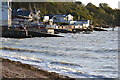 Houses and slipways on the shore at Gurnard