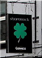 Shamrock pub name sign, Buckley