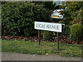 Lucas Avenue sign