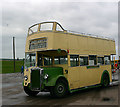 Vintage Leyland PD1 bus at Labworth Park, Canvey