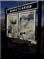 TL9033 : Bures Railway Station sign by Geographer