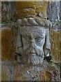 SK7477 : Carving of a head in St Peter's Church, Headon by Neil Theasby