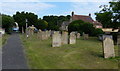 Gravestones at St John the Baptist church