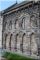 NO4521 : Romanesque chancel wall, Leuchars parish kirk by Bill Harrison