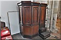 Old Shoreham, St. Nicolas Church: Victorian pulpit