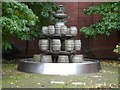 Coors barrel fountain