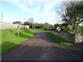 Minor road leaving Maiden Wells toward Pembroke