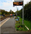 Electronic display on Buckley station platform 2