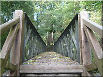 SO2647 : Old Railway Footbridge (Whitney-on-Wye) by Fabian Musto