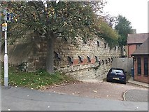 SP2764 : Town wall, Warwick by Robin Stott