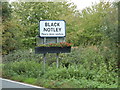 Black Notley Village Name sign