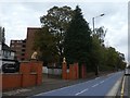 SP0684 : Two-way segregated cycle lane by A38, Edgbaston by David Smith