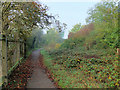 Path behind the Billing Aquadreome Campsite