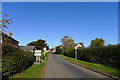 Cycle Route 63 entering Tugby on Hallaton Road