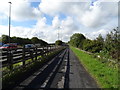 Cycle track beside the M48 Motorway