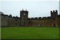 Clock tower at Alnwick Castle