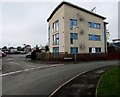 Three-storey flats near Craven Arms railway station