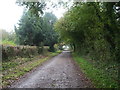 The road down Wrington Hill