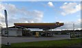 Shell filling station, junction of A49 and A556