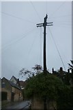 SP0228 : Traditional telegraph pole on Castle Street, Winchcombe by David Howard