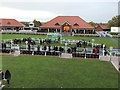 A dank day at The Rowley Mile Racecourse, Newmarket