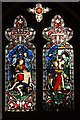 SP0382 : Stained glass window, Selly Oak church by Philip Halling