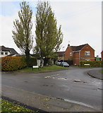 SO7708 : Junction of School Lane and The Close, Whitminster by Jaggery