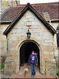 TQ5243 : St John the Baptist Church Door in Penshurst, Kent by John P Reeves