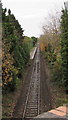 Coryton branch line through Whitchurch station, Cardiff