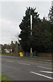 Telecoms mast and cabinets, Northern Avenue, Cardiff