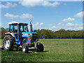 Tractor in mown field, Little Burstead