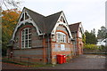 SU7166 : Spencers Wood Library on west side of Basingstoke Road by Roger Templeman