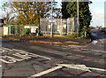 Western Power Distribution electricity substation on a Rhoose corner