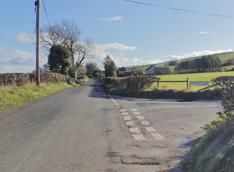 Drumnaquoile Road at its junction with... © Eric Jones :: Geograph Ireland