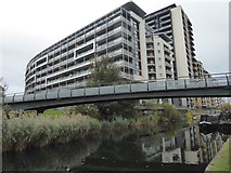 TQ3682 : New flats next to the Regent's Canal by Marathon