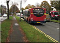 X4 bus on the A470, Whitchurch, Cardiff