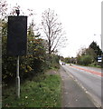 SO4593 : SLOW DOWN sign alongside the A49, Church Stretton by Jaggery