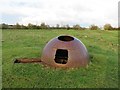 TL3974 : WW2 gun turret on The Bulwark - The Ouse Washes by Richard Humphrey