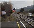 Swansea train approaching the Heart of Wales line, Craven Arms