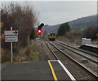 SO4382 : Swansea train approaching the Heart of Wales line, Craven Arms by Jaggery