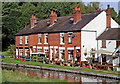 Cottages by the Caldon Canal at Denford