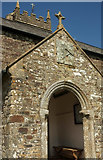 SS5623 : Porch, St Andrew's church, Yarnscombe by Derek Harper