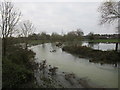 SK9230 : The River Witham in flood at Great Ponton by Jonathan Thacker