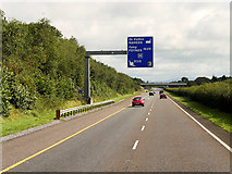 R5451 : Northbound M20, Overhead Sign at Junction 3 (Raheen) by David Dixon