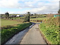 View West along Scrib Road in the direction of the Ballynahinch Road