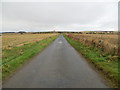 Minor road between arable fields heading towards Croft of Bruntyards and Honeyneuk