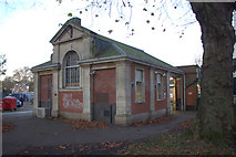 TQ2773 : Wandsworth Common station entrance, south side. by Robert Eva