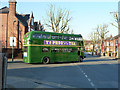 Routemaster bus on rail replacement duty