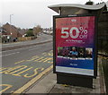 ST3090 : Sky Black Friday advert on a Malpas Road bus shelter, Newport by Jaggery